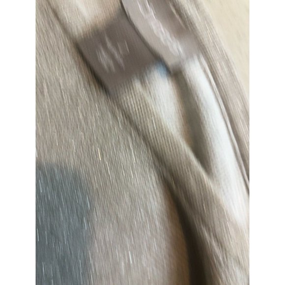 Chicos size 2 Large short sleeve sweater Beige Stripe Womans Metallic Womens‎ - Picture 6 of 11